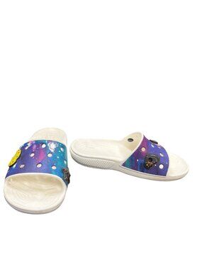 Crocs Iconic Comfort wms multi colored open toe sandals sz 6 SKU 10-097